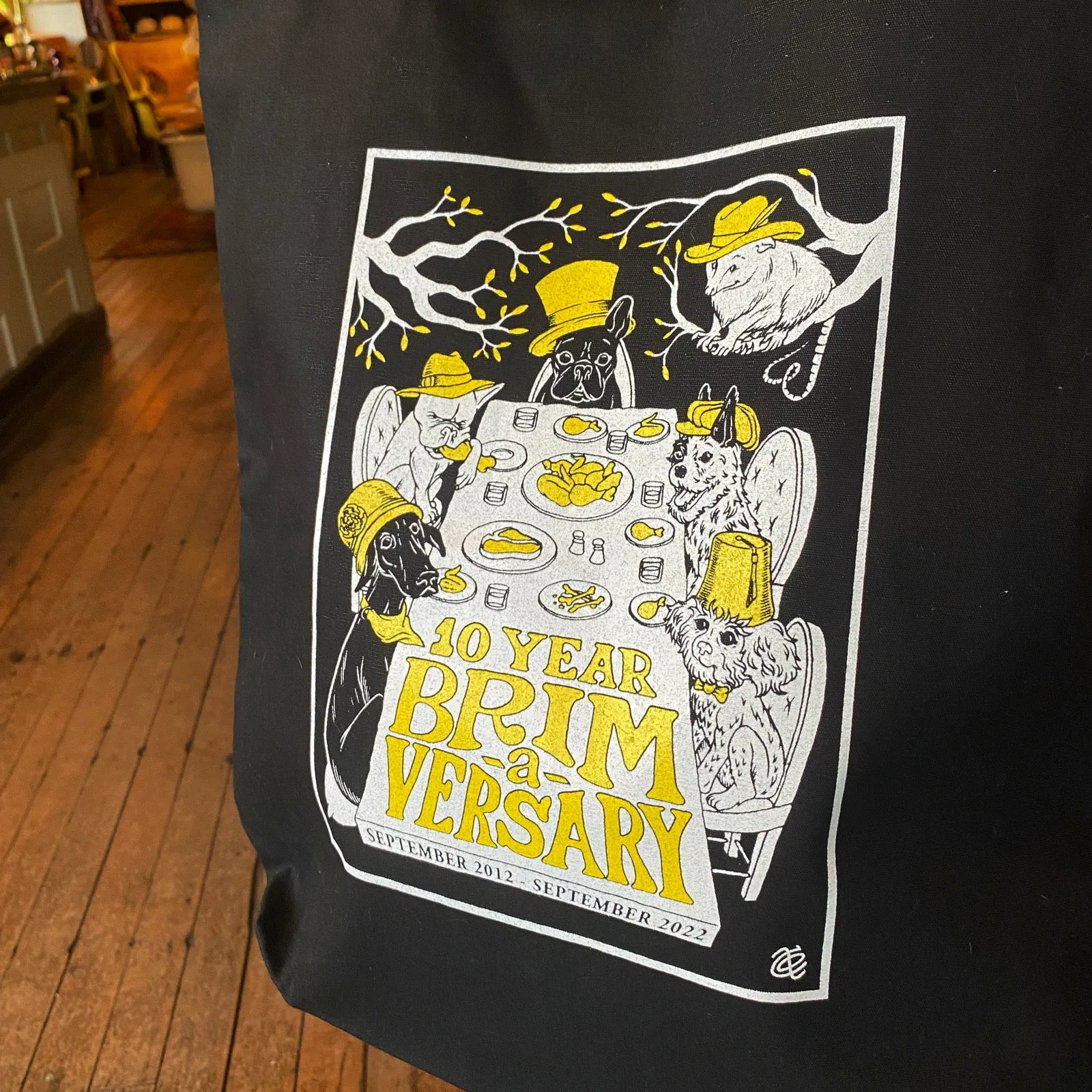 10 Year Brim-a-versary Tote Bag