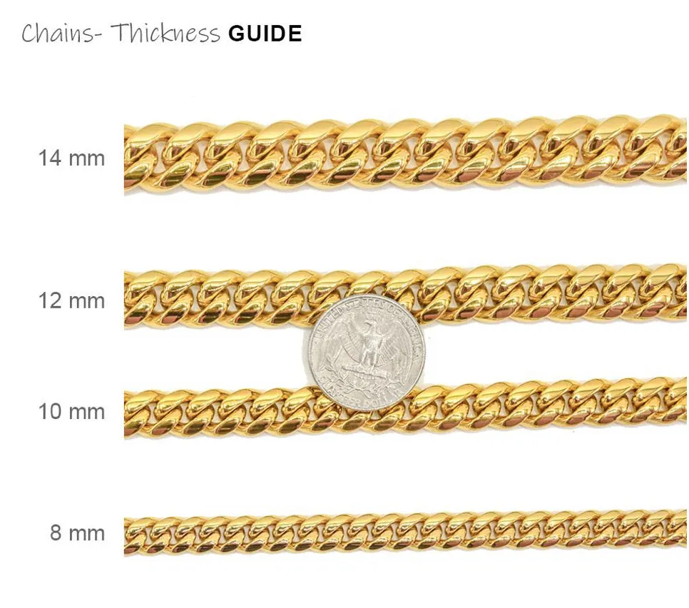 12MM CUBAN STEEL chain