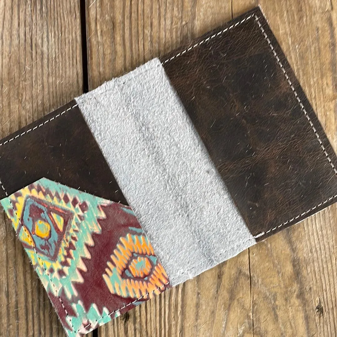185 Passport Cover - Unicorn w/ Rainbow Aztec