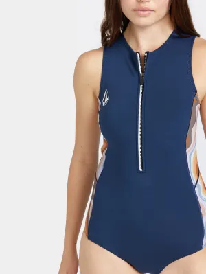 1Mm Front Zip Short John Wetsuit - NAVY