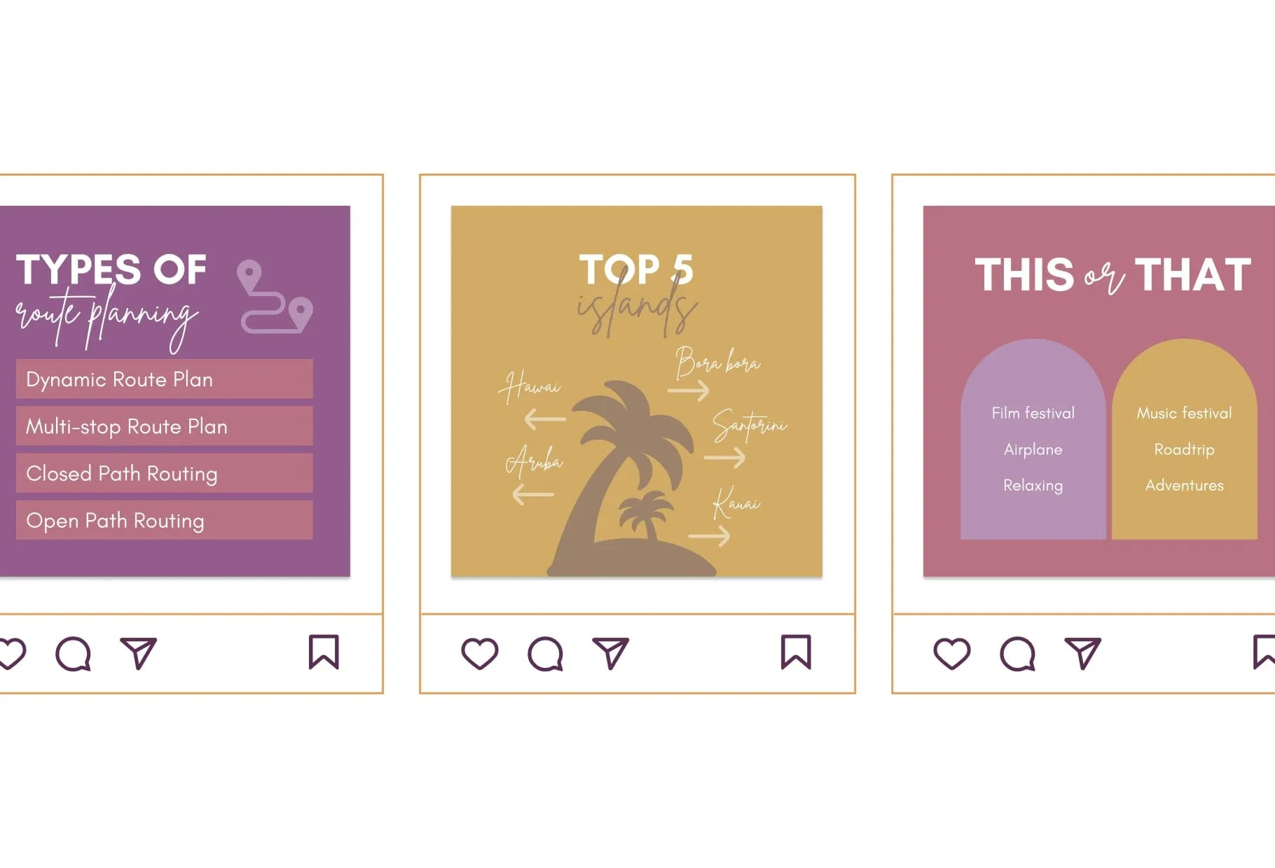 20 Travel Infographics Instagram Engagement Posts Fully Editable Canva Templates V2