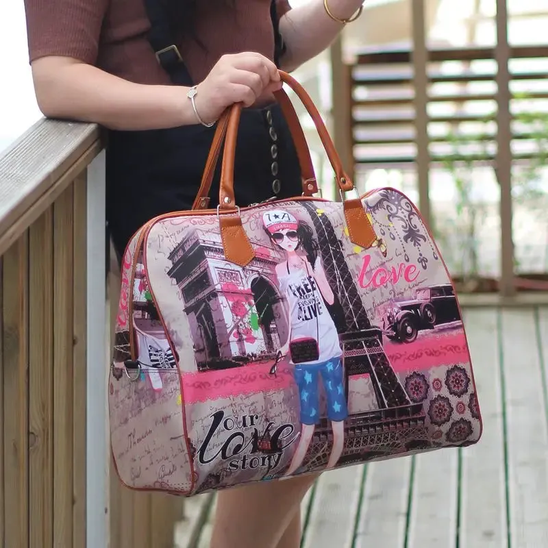 2023 New Fashion Waterproof Women Travel Bag Large Capacity Portable Bag Travel Luggage Tote