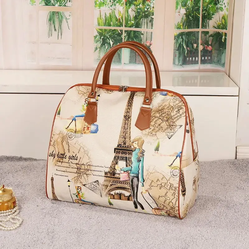 2023 New Fashion Waterproof Women Travel Bag Large Capacity Portable Bag Travel Luggage Tote