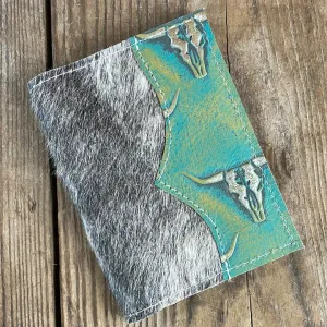 206 Passport Cover - Grey Brindle w/ Margarita Skulls