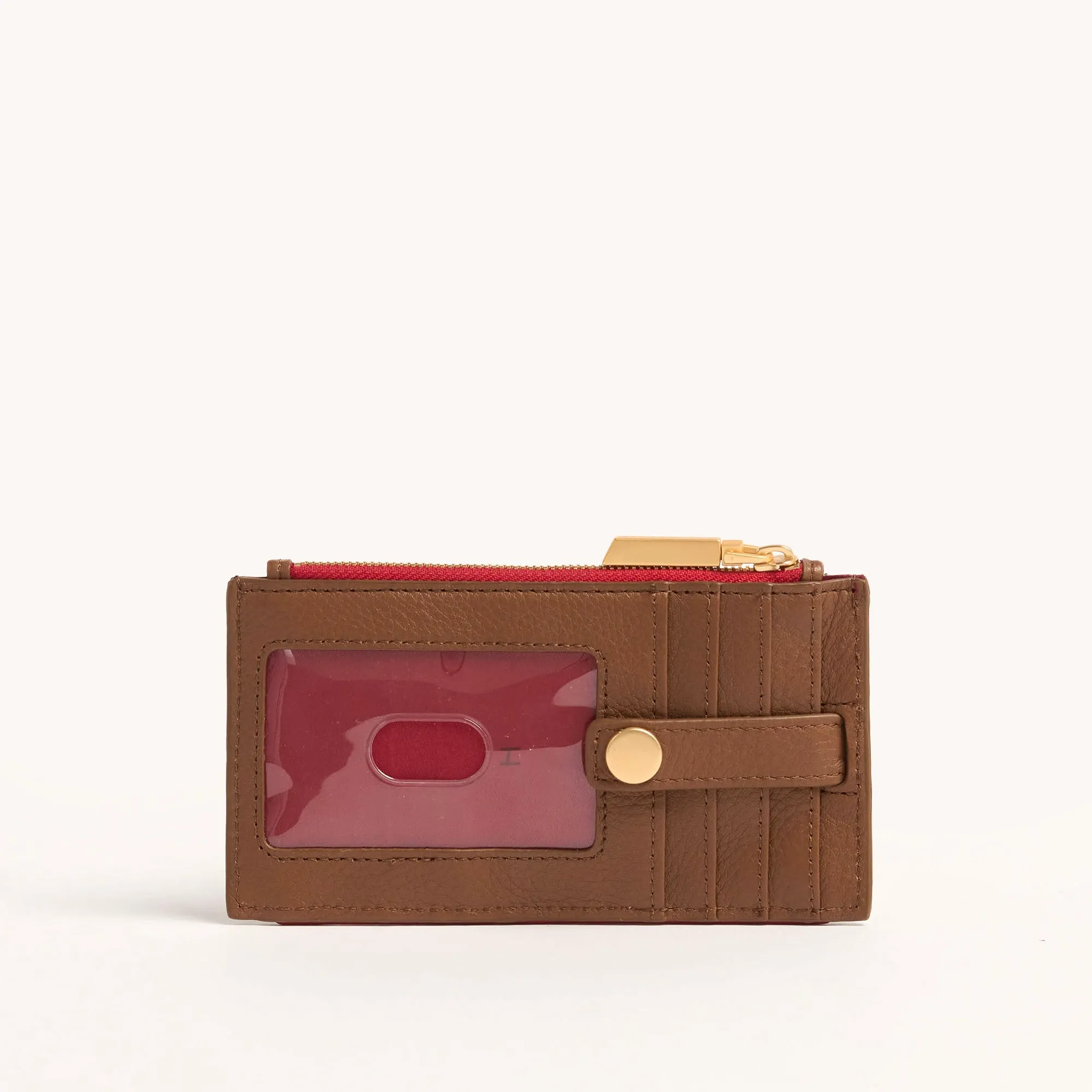 210 West | Mahogany Pebble/Brushed Gold Red Zip