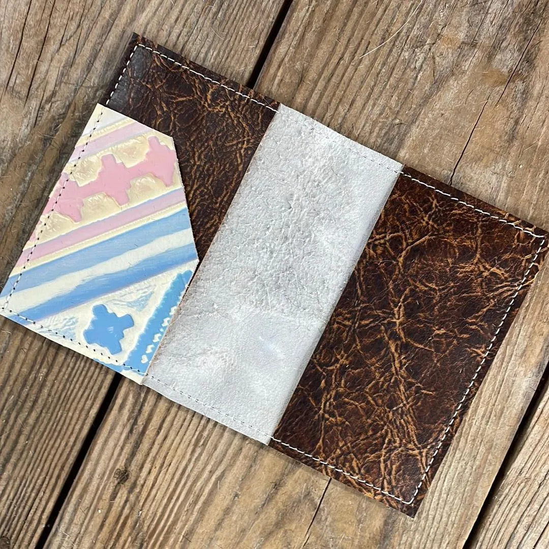 219 Passport Cover - Brindle w/ Encanto Navajo