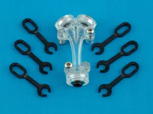 3 way PTC Bowden Y filament 2 into 1 for 4mm OD Tubing KIT