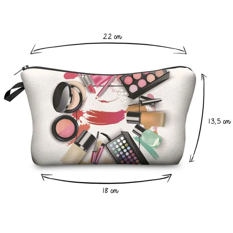 30 Pieces) Pattern Design Women Multifunction Cosmetic Storage