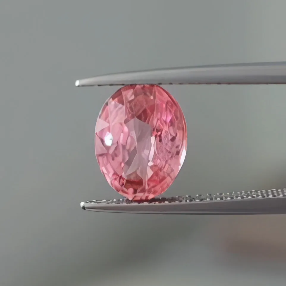 3.02ct Oval Padparadscha Sapphire Natural Mined
