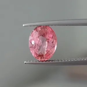 3.02ct Oval Padparadscha Sapphire Natural Mined