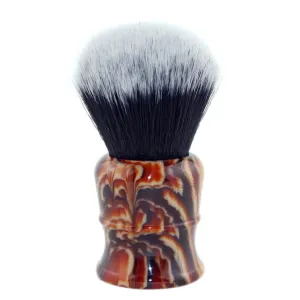 30MM Synthetic Fiber Shaving Brush Faux Amber Handle