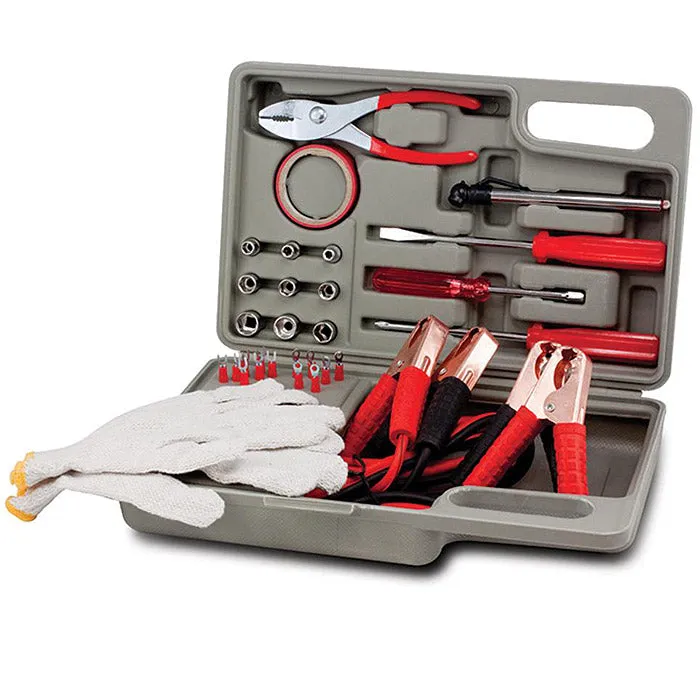 35-Piece : Roadside Emergency Kit with Jumper Cables