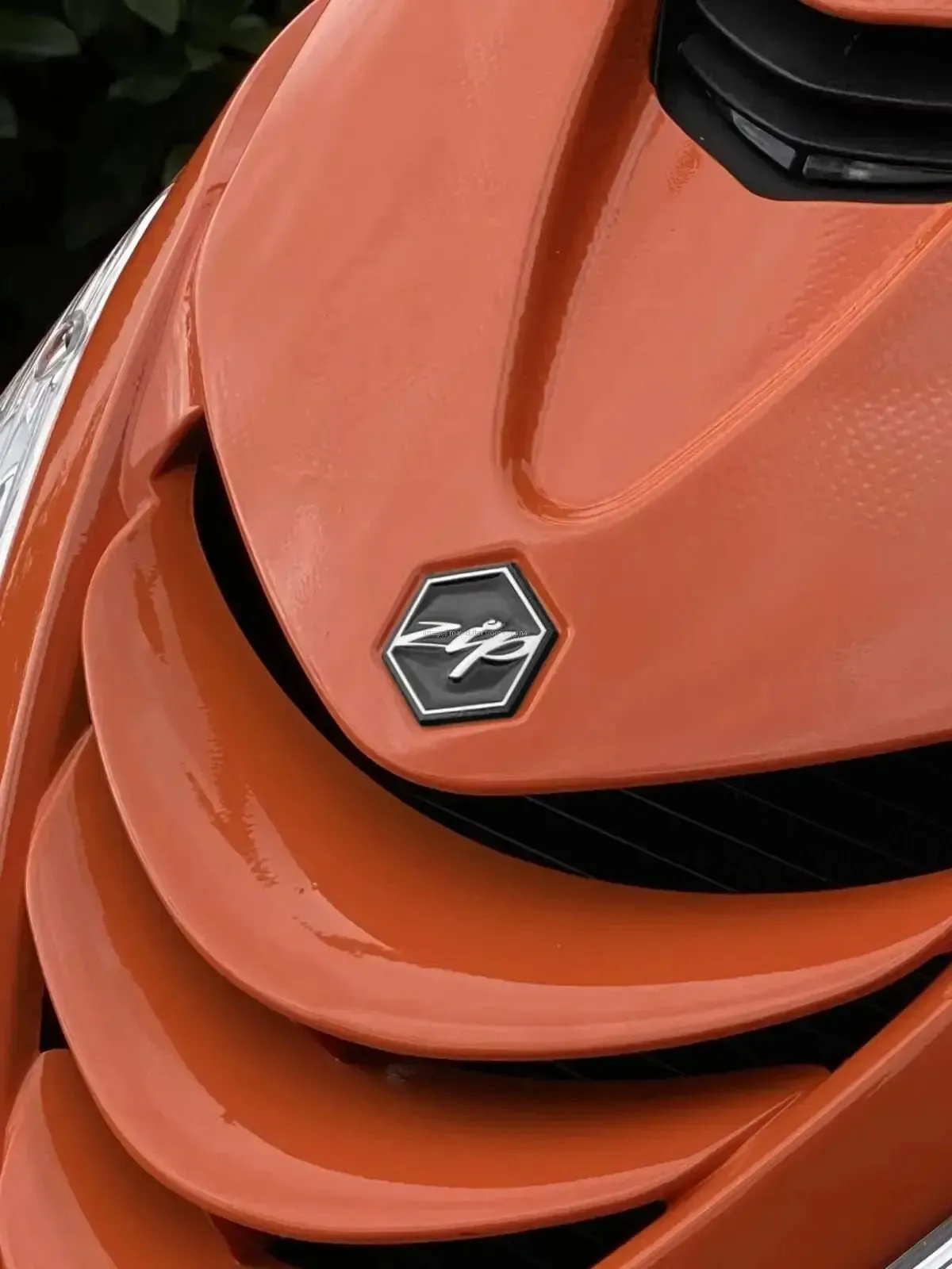 3D Logo Piaggio Custom Edition Yellow | Piaggio ZIP Models
