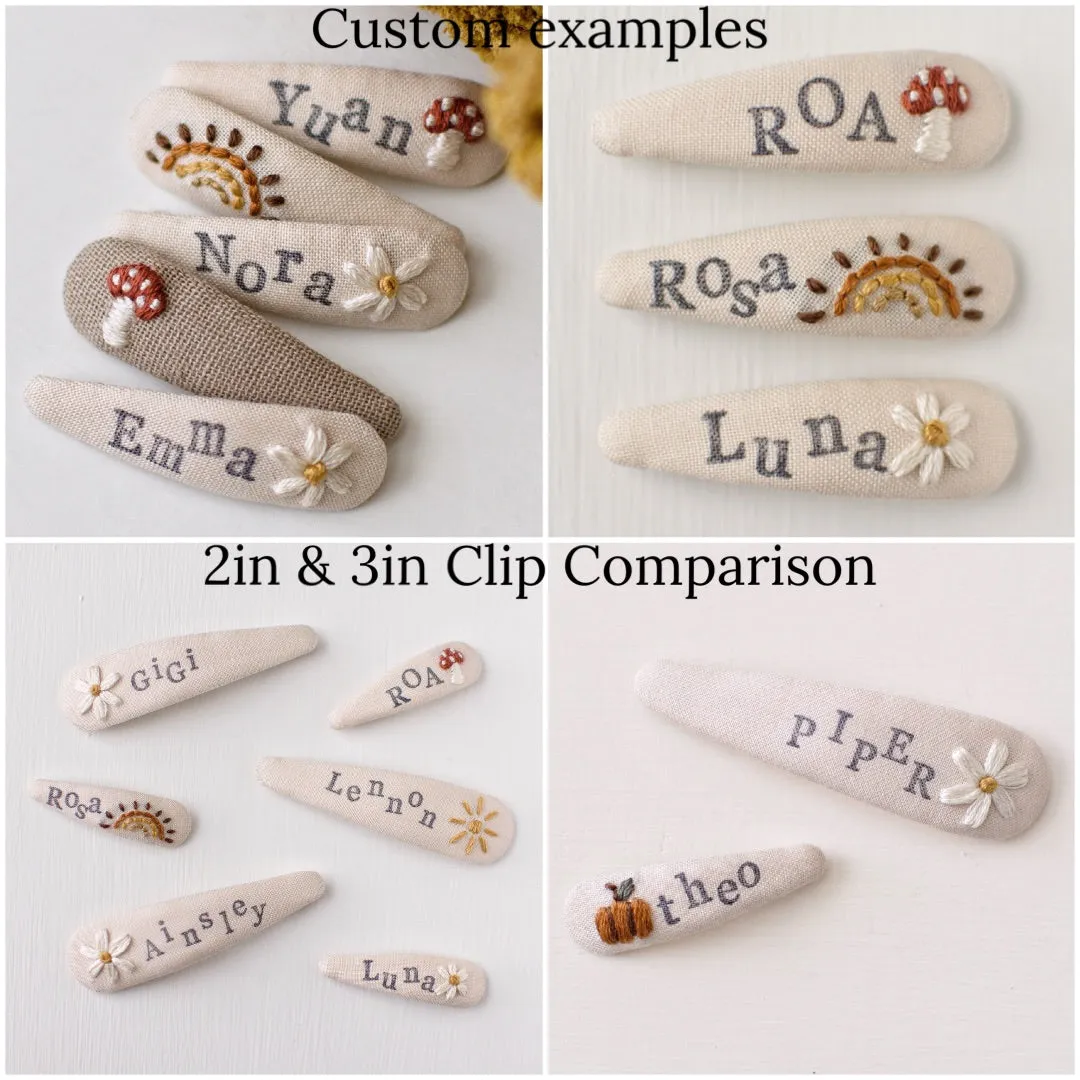 3in Large Custom Name Snap Clip