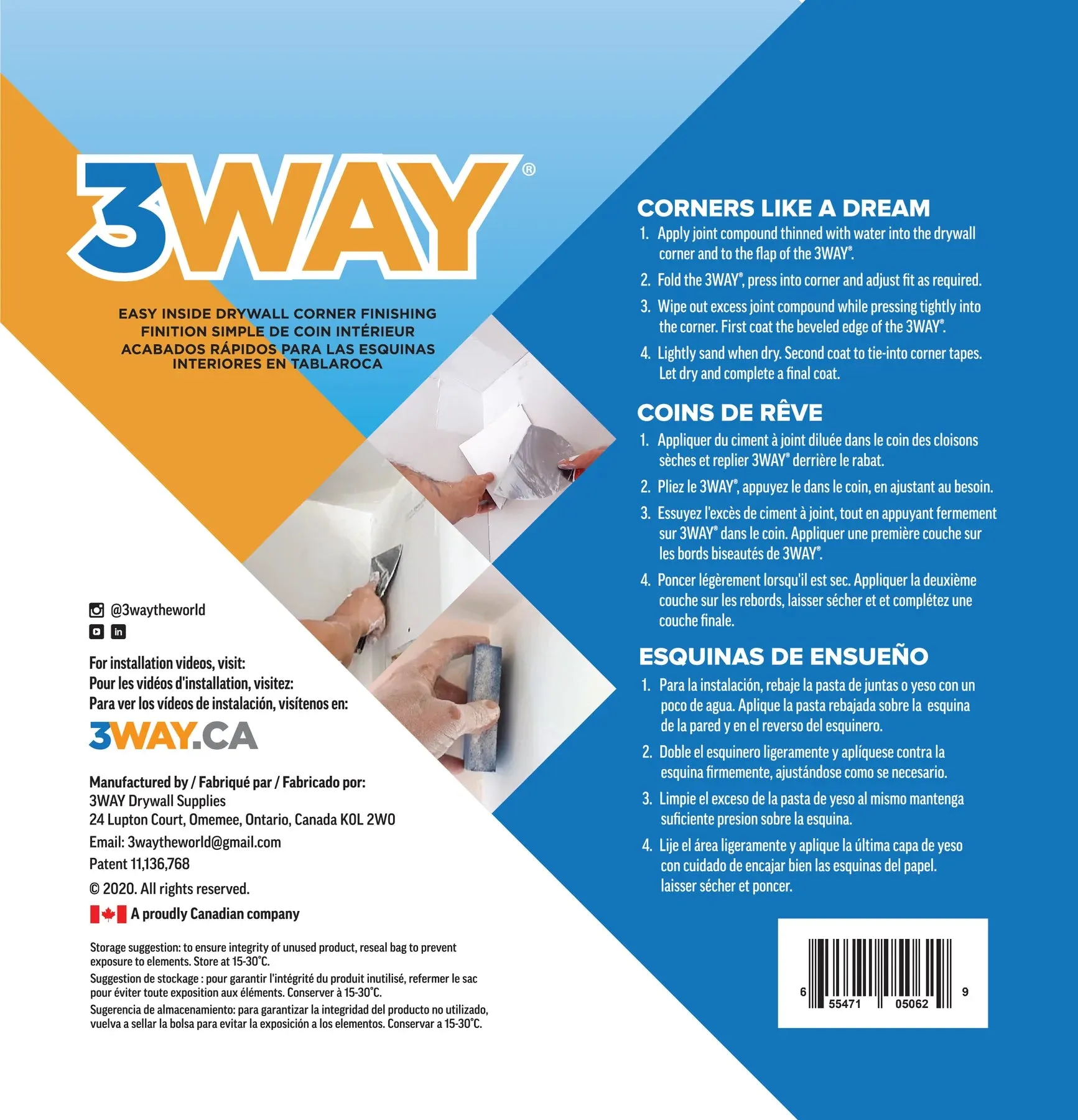 3Way Inside Corner