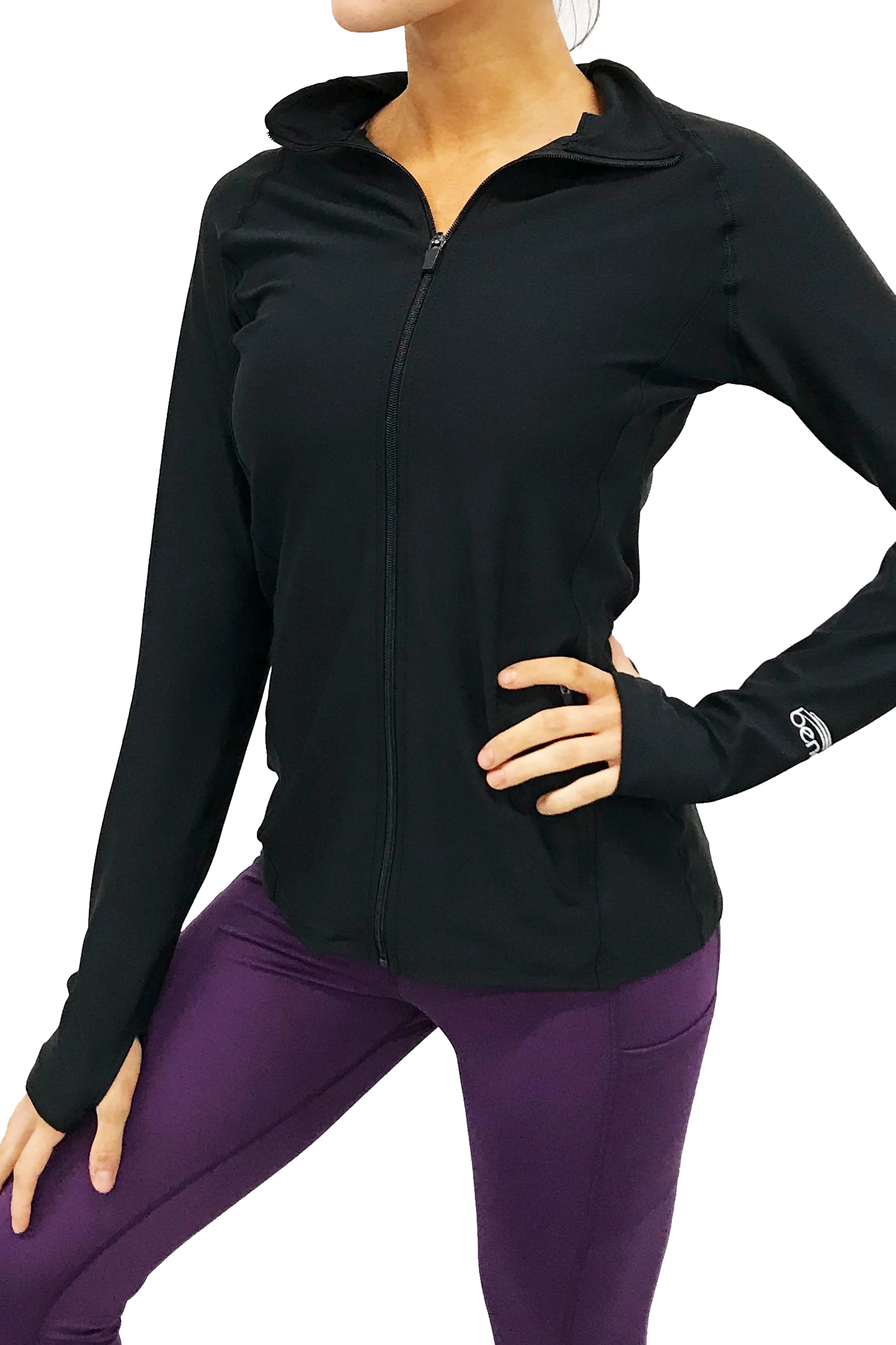 4300 - Bend Full Zip Pullover/Black