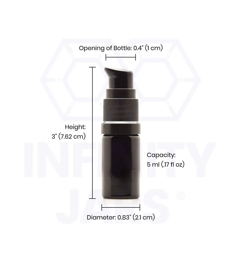 5 ml Glass Push Pump Bottle