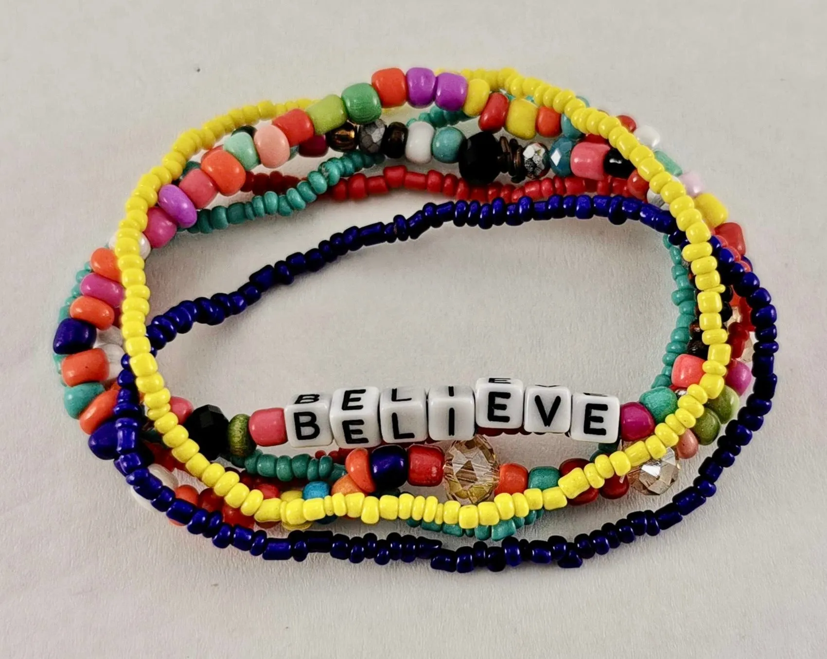 6 Strand Inspirational Bracelet set