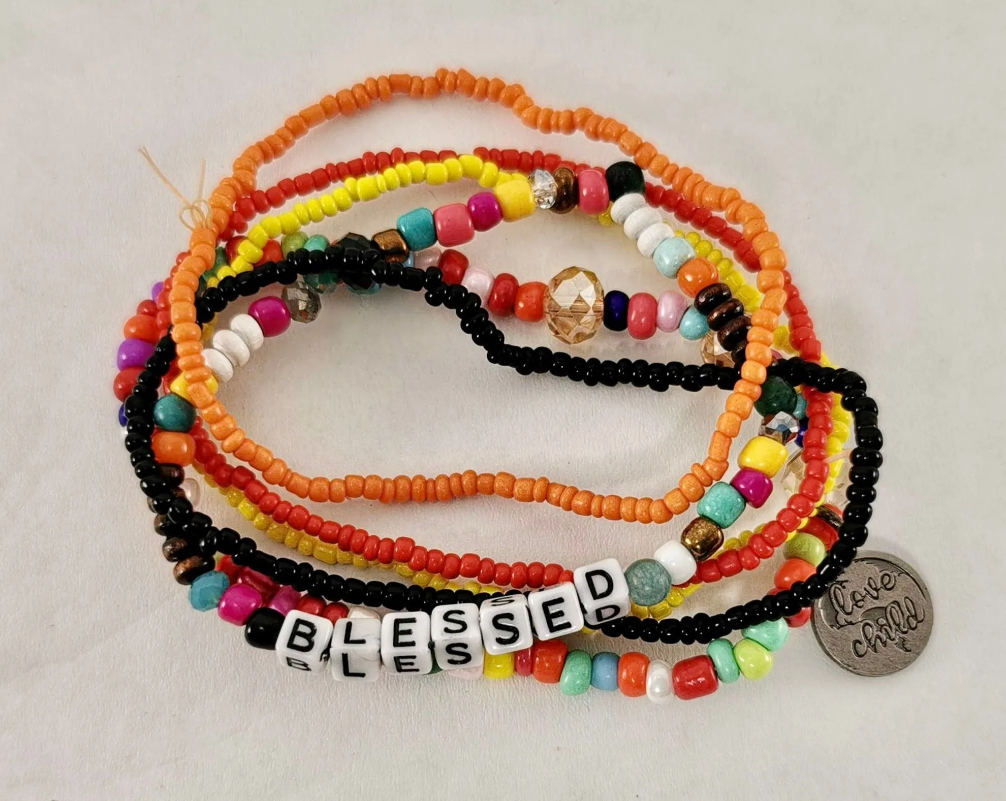 6 Strand Inspirational Bracelet set