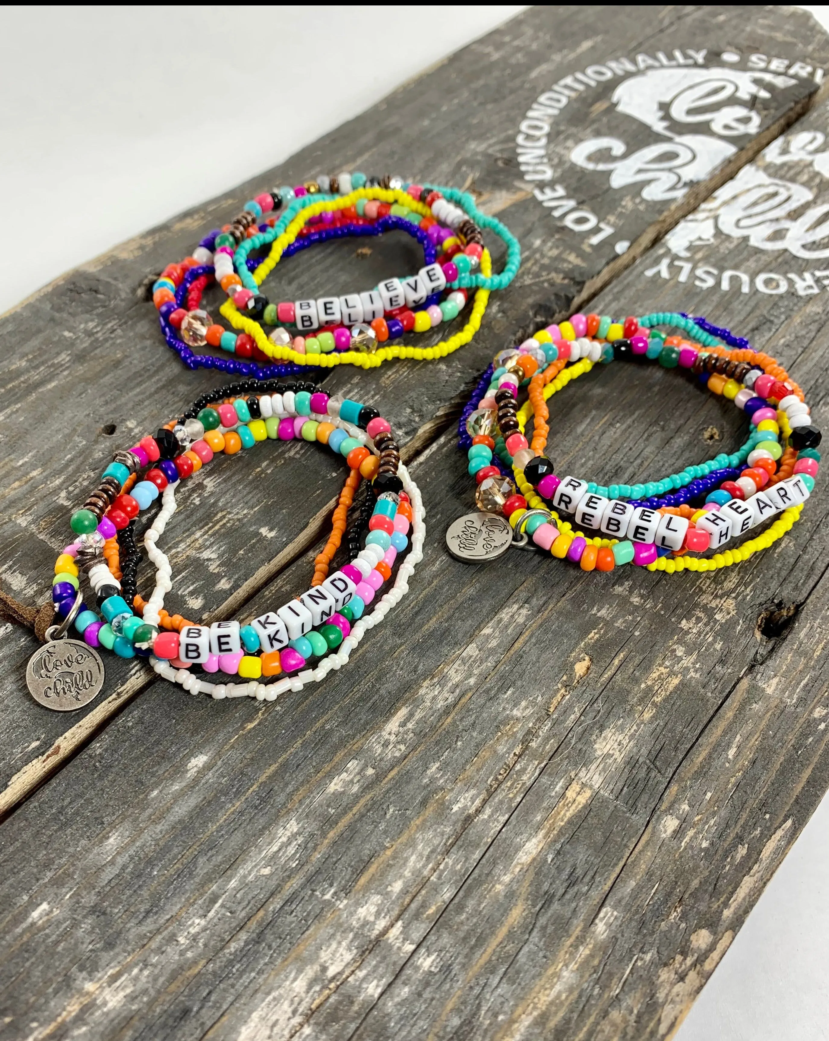 6 Strand Inspirational Bracelet set
