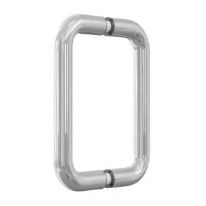 6" x 6" Shower Handle - Tubular - No Washer (CH, BN, MBL, SB, PN, BBRZ, GM, ORB)