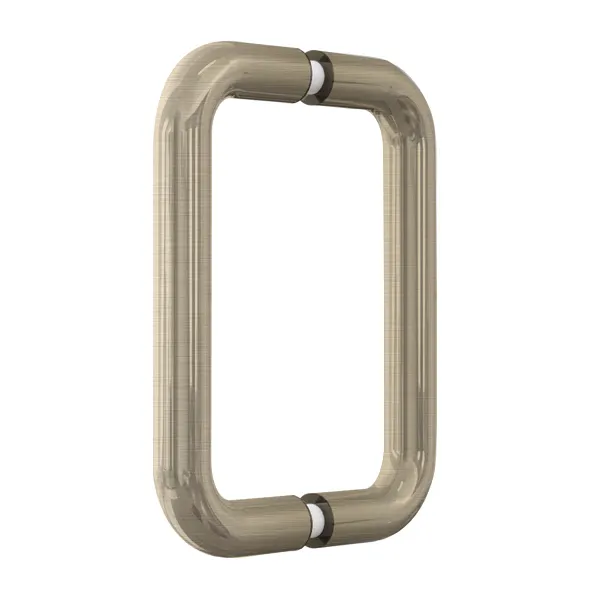 6" x 6" Shower Handle - Tubular - No Washer (CH, BN, MBL, SB, PN, BBRZ, GM, ORB)
