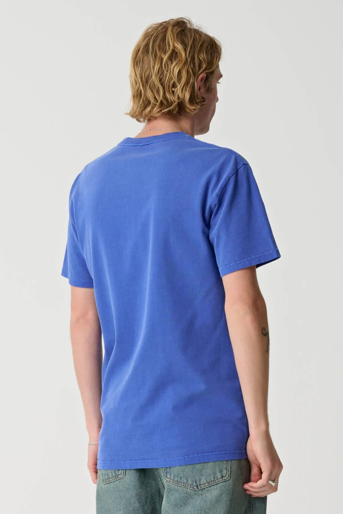 91 KEY ITALIC OG TEE - PIGMENT BLUE
