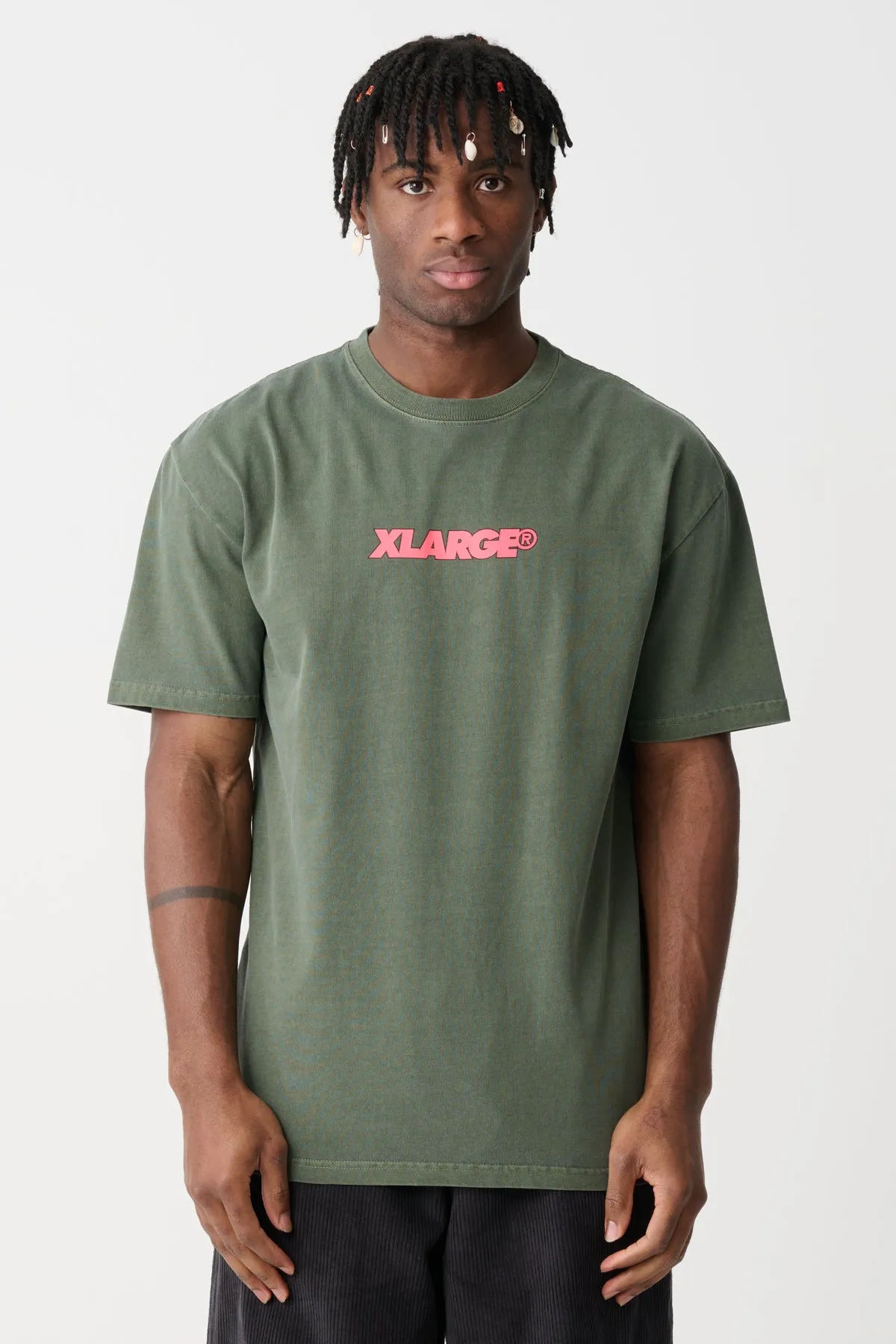 91 KEY ITALIC OG TEE - PIGMENT FOREST