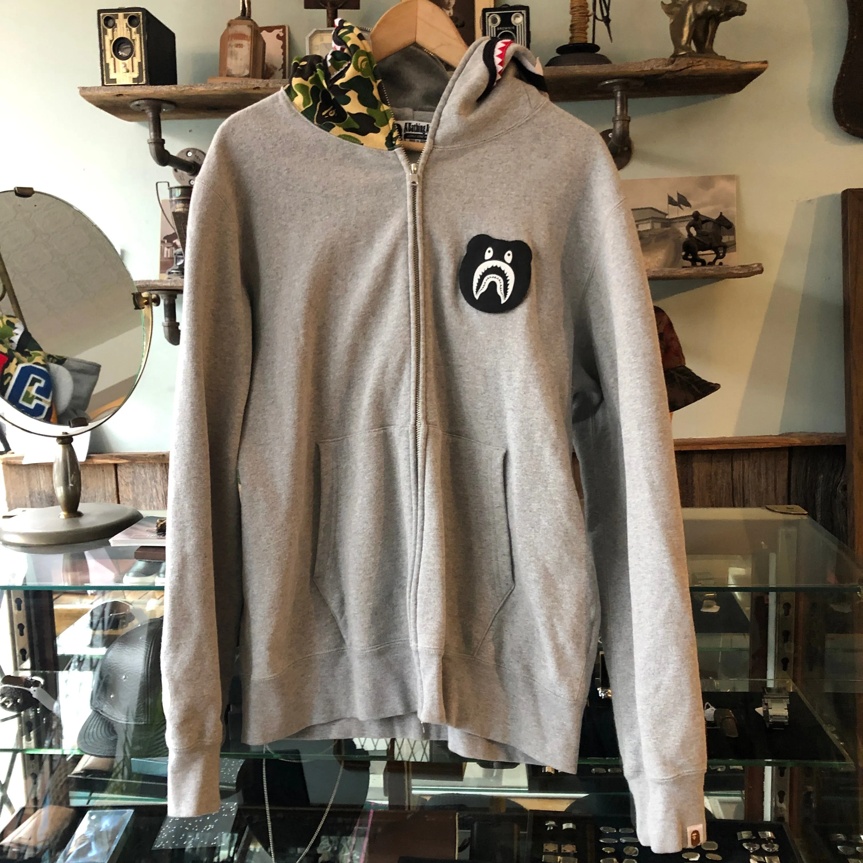 A Bathing Ape Shark Full Zip Hoodie Bearbrick Toy Collaboration - XL