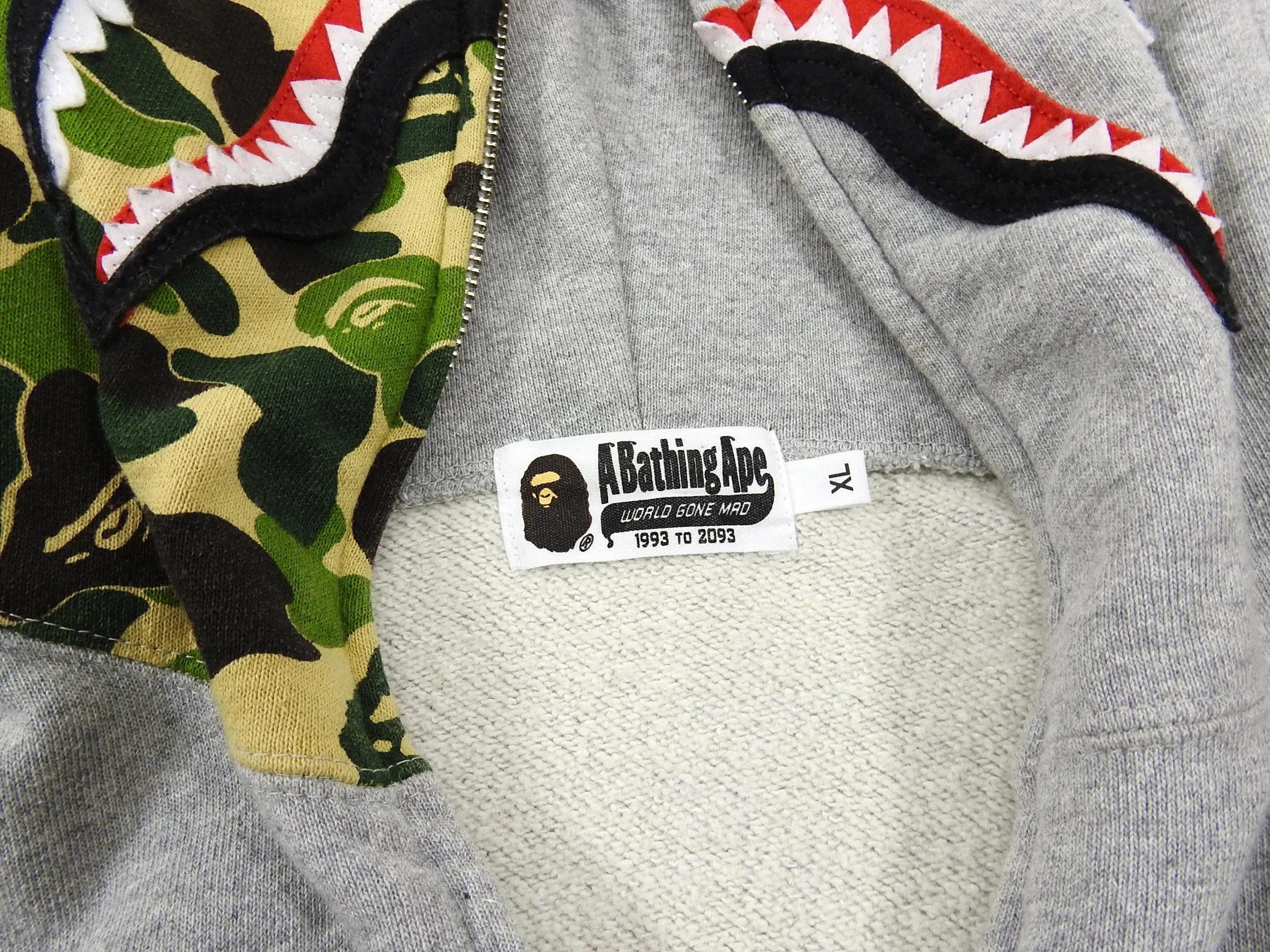 A Bathing Ape Shark Full Zip Hoodie Bearbrick Toy Collaboration - XL