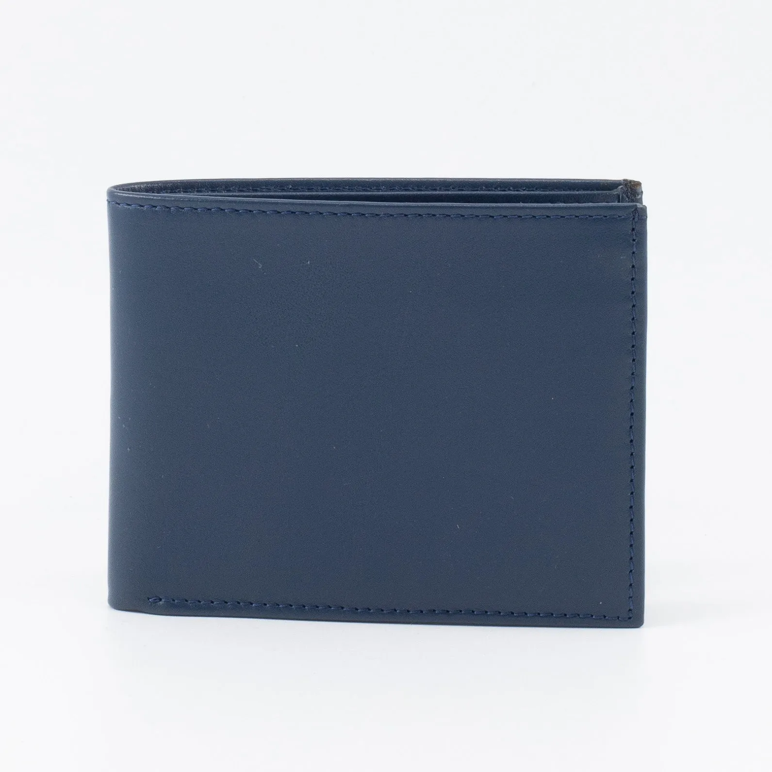 A Bifold, Premium Leather Wallet (Blue)
