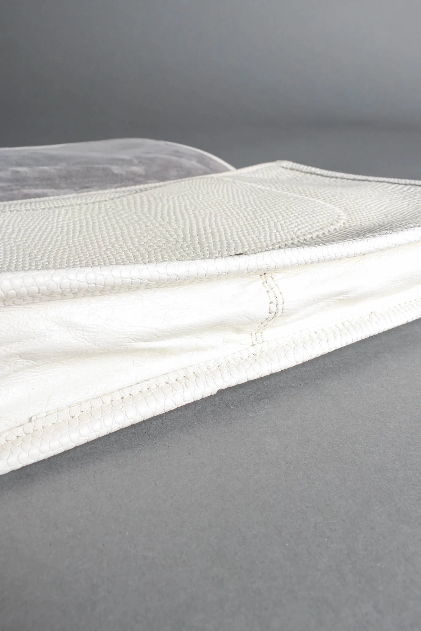 Abstract Snake Leather Envelope Clutch
