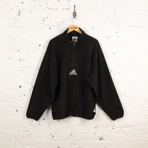 Adidas 90s 1/4 Zip Fleece - Black - L
