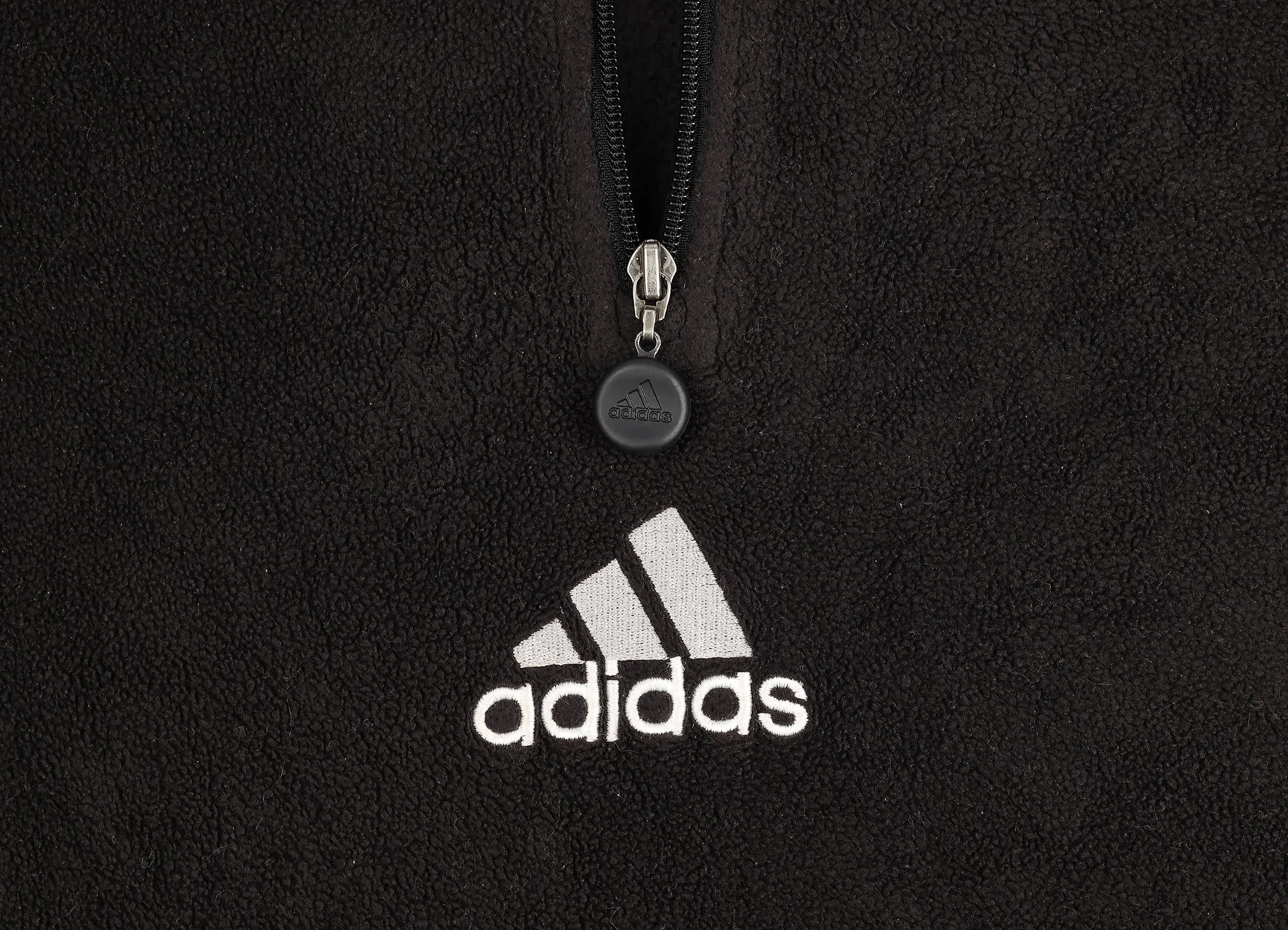 Adidas 90s 1/4 Zip Fleece - Black - L