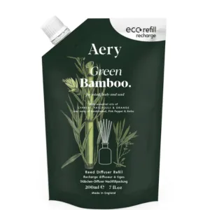Aery Green Bamboo Reed Diffuser  Refill- Cypress, Patchouli & Orange