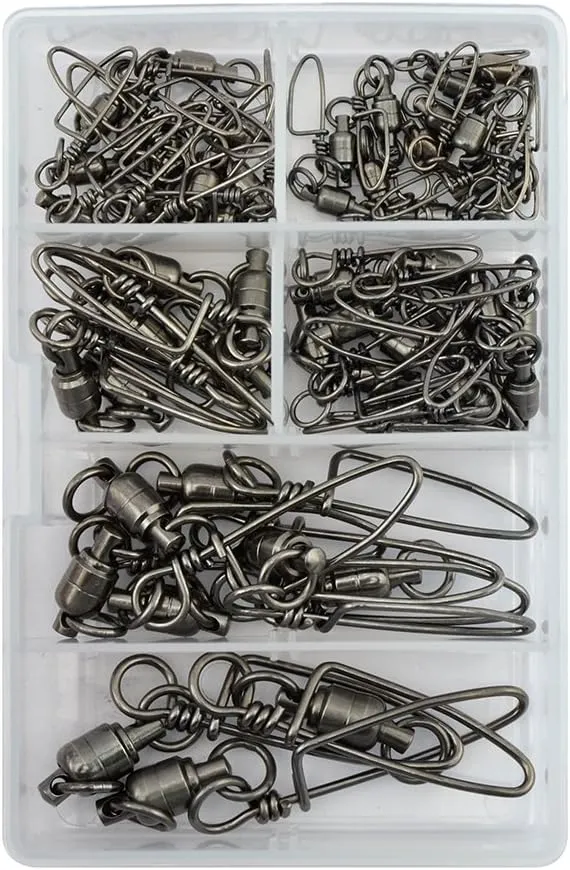 AFW Brass Ball Bearing Snap Swivels Kit