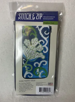 Alice Peterson Company SZ484 White Tulip Eyeglass Case