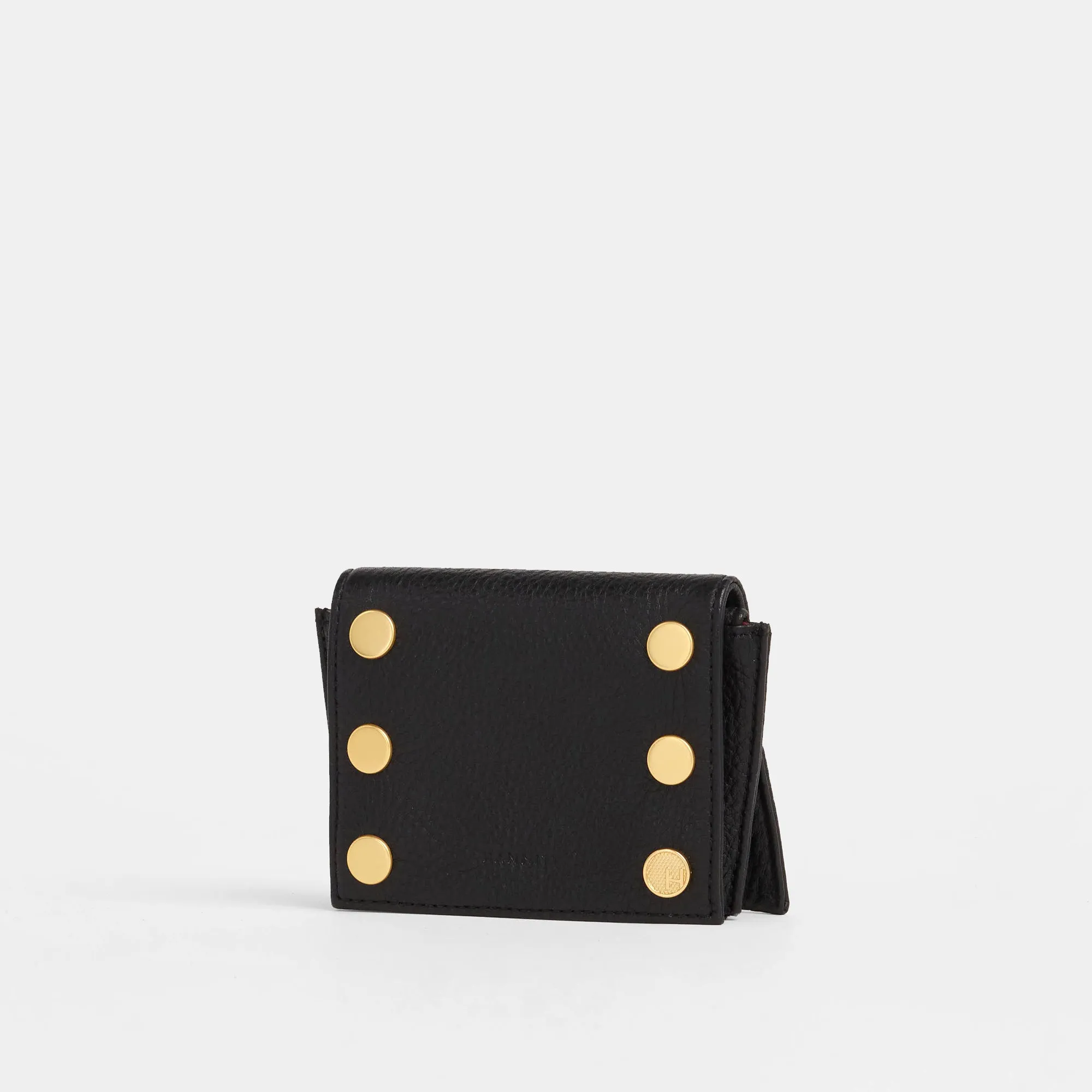 Allen Wallet | Black/Brushed Gold Red Zip