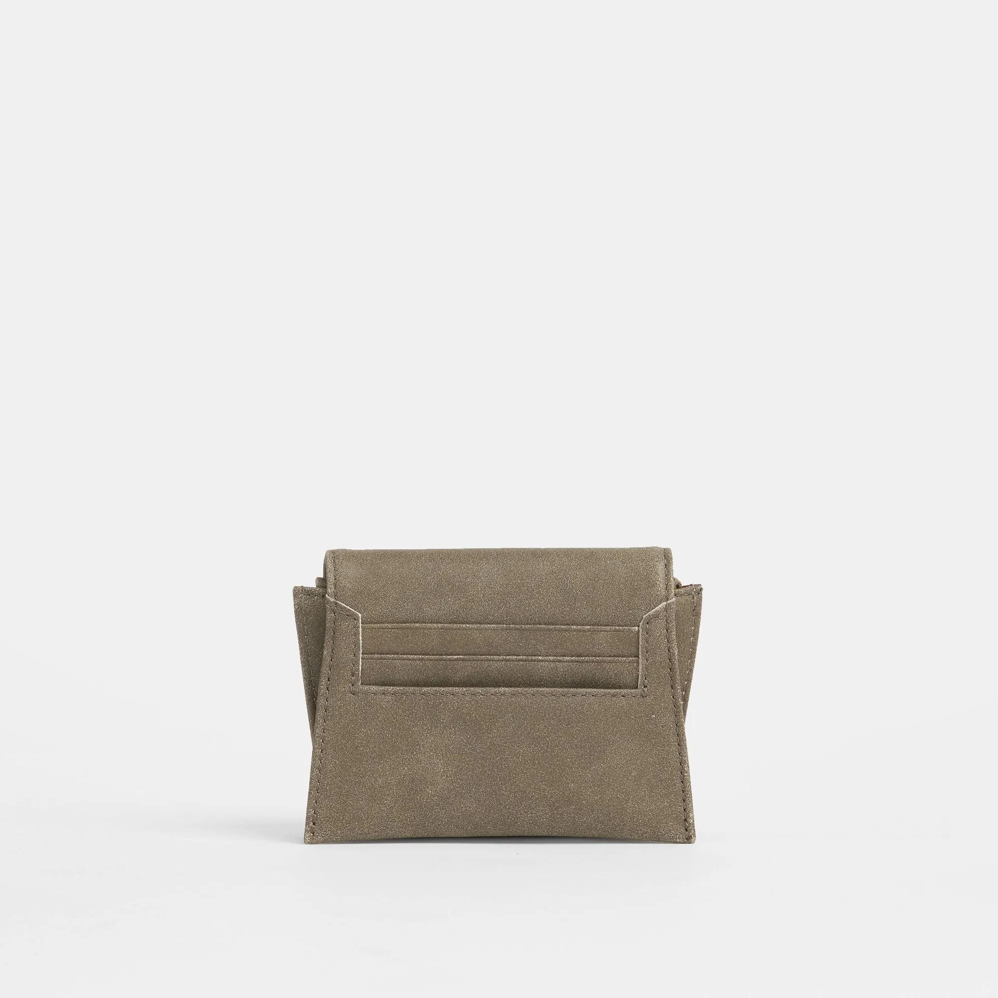 Allen Wallet | Pewter/Brushed Gold