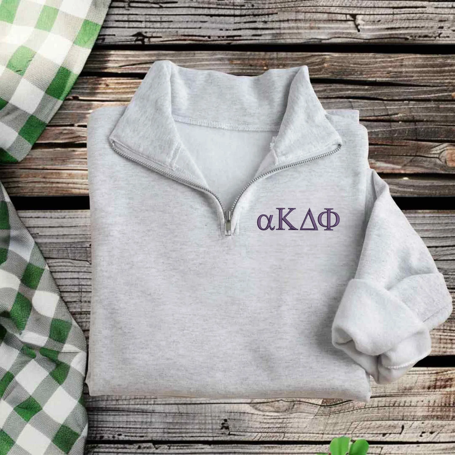 alpha Kappa Delta Phi Pullover Qzip Sweatshirt