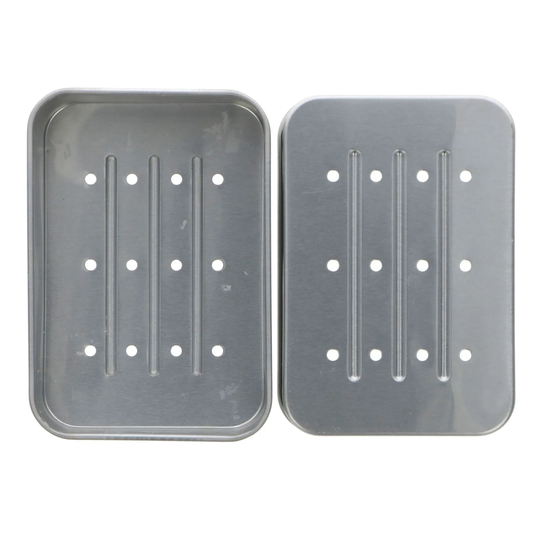 Alter/Native | Travel Soap Tin - Double Size - Al tin with 2 drainage inserts | tin