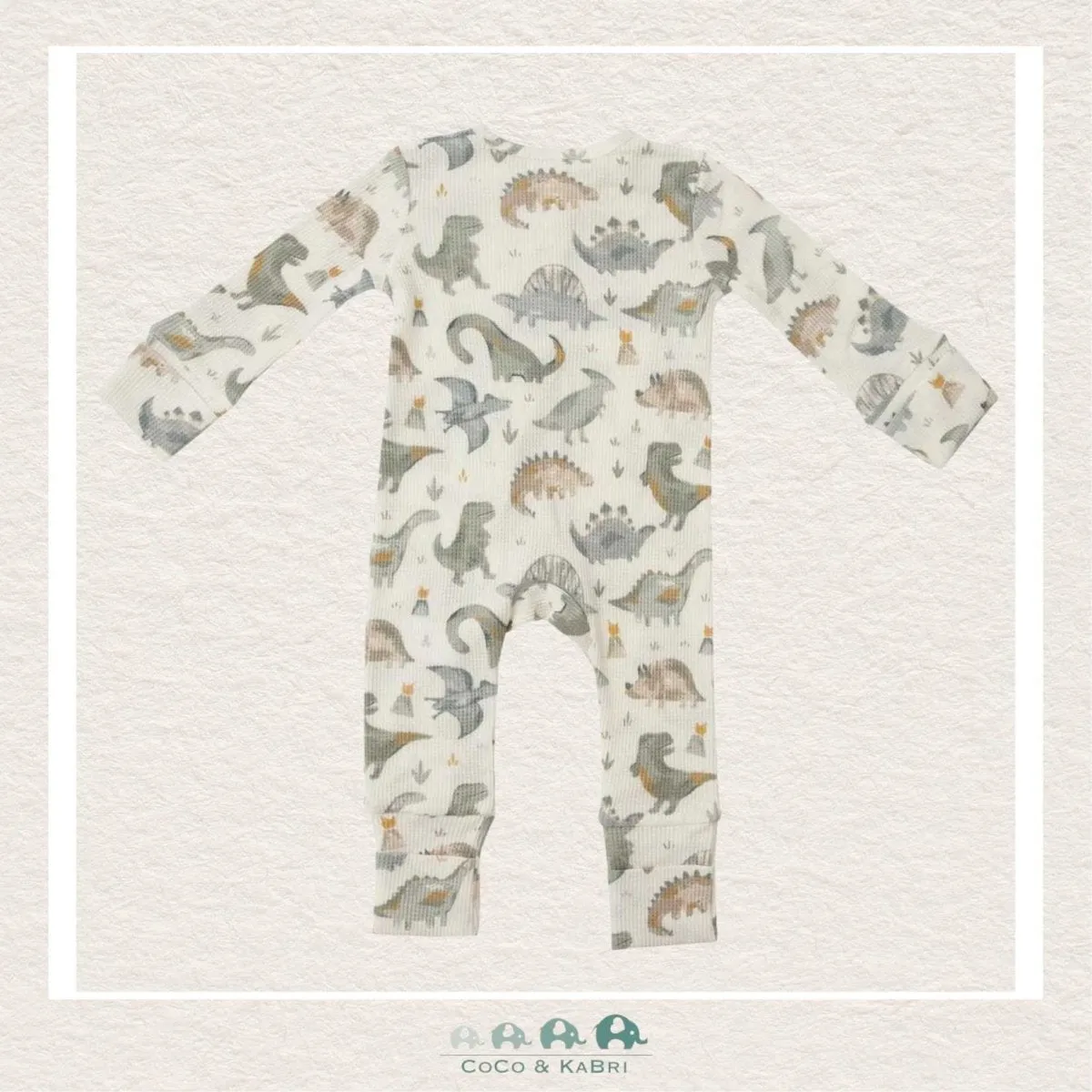 Angel Dear: Thermal Two Way Zipper Footless Romper