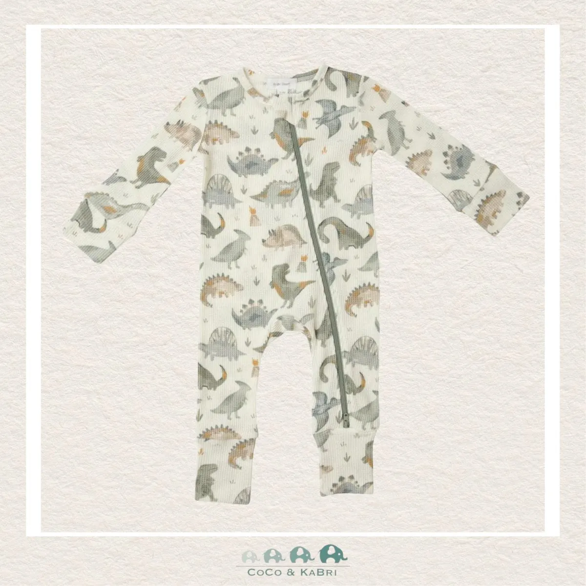 Angel Dear: Thermal Two Way Zipper Footless Romper