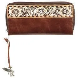 ANGEL RANCH WHITE WASHED DAISY WALLET