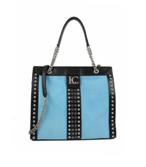 Angel Slim Shopper Suede   Leather - Sky