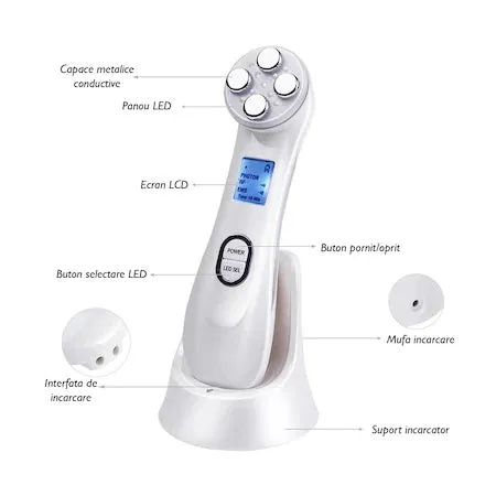 Aparat tratament facial, Mezoterapie 5 in 1