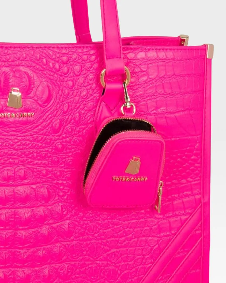 Apollo 2 Tote Bag in Neon Pink