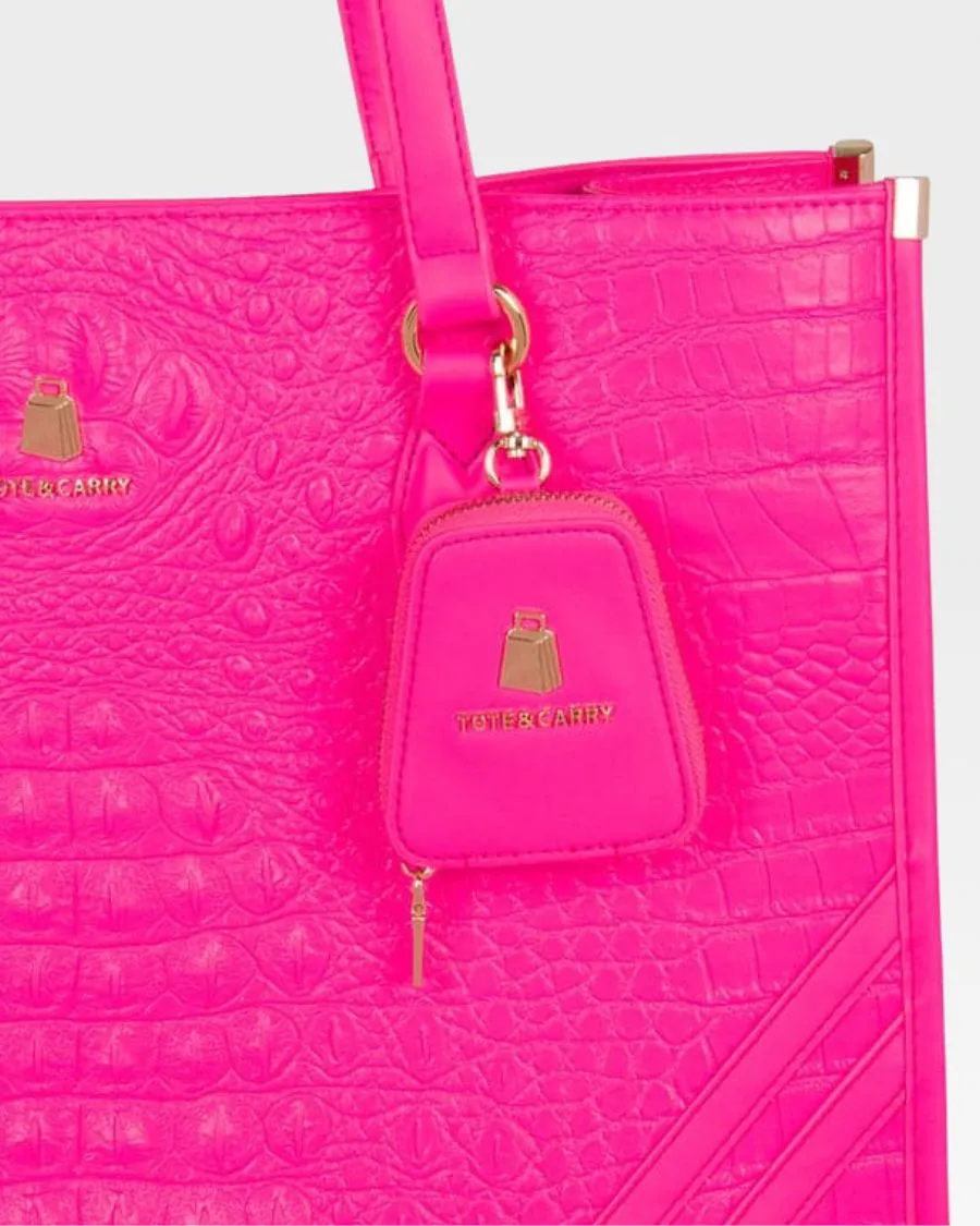 Apollo 2 Tote Bag in Neon Pink