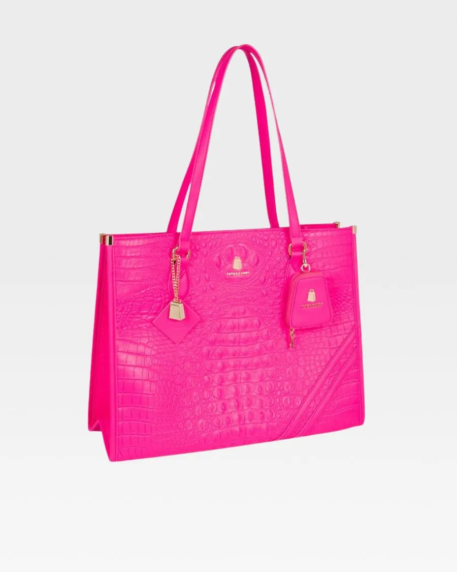 Apollo 2 Tote Bag in Neon Pink
