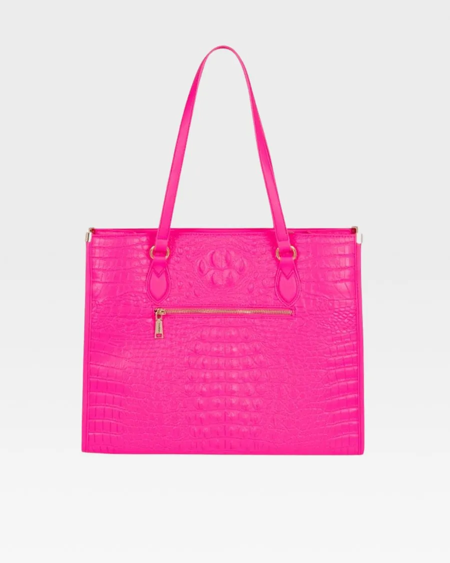 Apollo 2 Tote Bag in Neon Pink